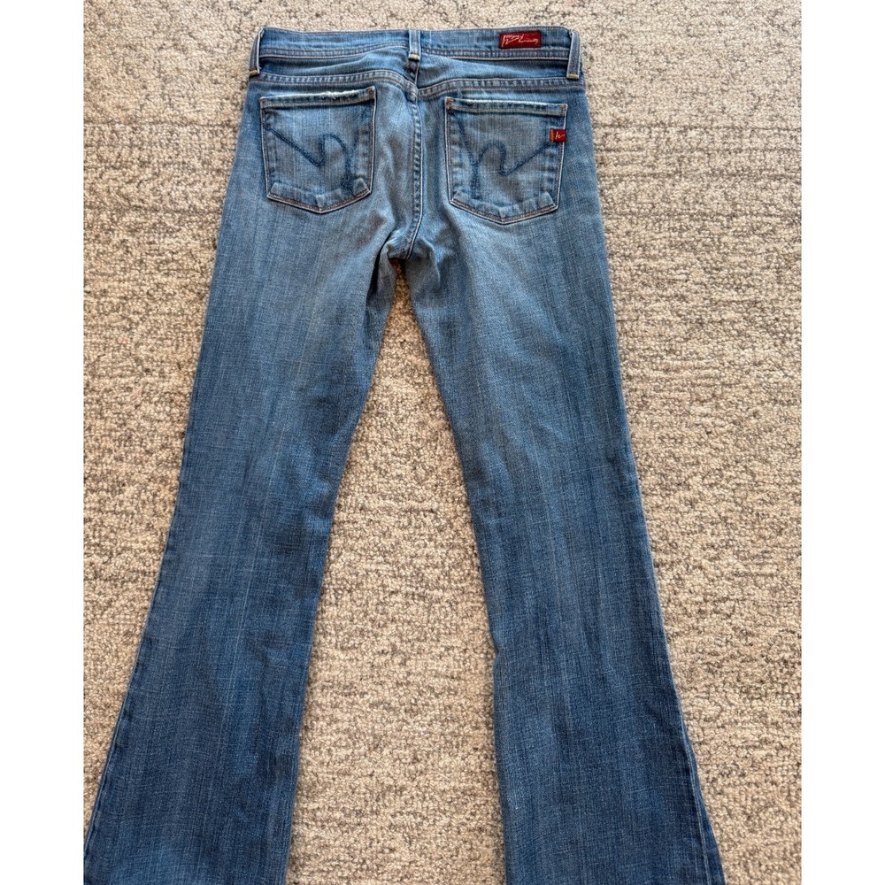 Y2K Citizens of Humanity Blue Ingrid Low Waist Flair Stretch Jeans USA Retro 26 - Picture 8 of 9